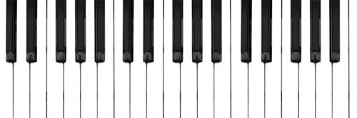 Music keyboard keys