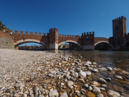 Castelvecchio Bridge aka Scaliger Bridge in Verona