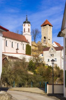 Church and castle ruins