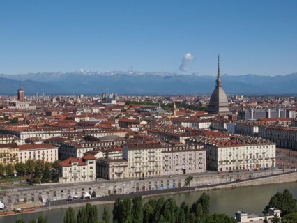 Aerial view of Turin