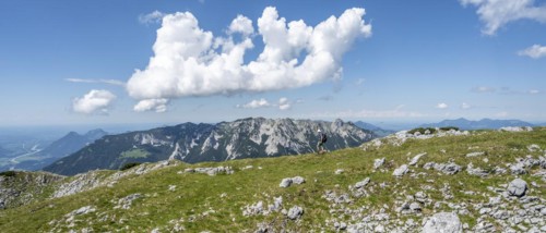 Mountaineer on the ridge