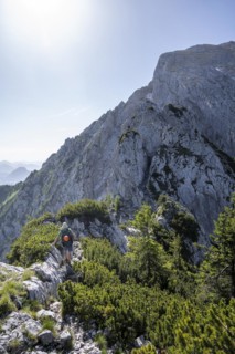 Mountaineer on the Mannlsteig