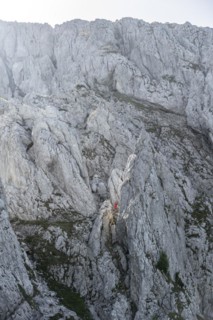 Mountaineer on the Mannlsteig