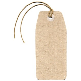 Tag label isolated