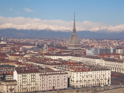 Aerial view of Turin