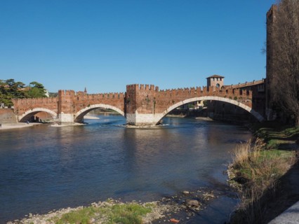 Castelvecchio Bridge aka Scaliger Bridge in Verona