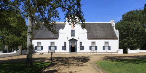 Groot Constantia Wine Estate historic building in Dutch architectural style
