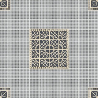 Seamless pattern inspired from traditional Danish Hedebo embroidery