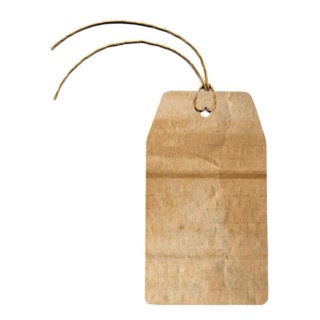 Tag label isolated