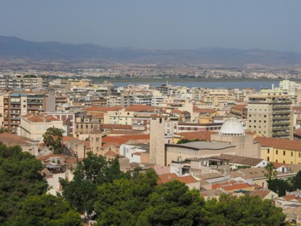 Aerial view of Cagliari
