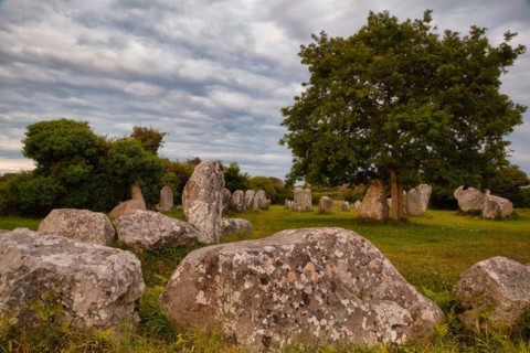 Megalithic stone rows from Kerzerho