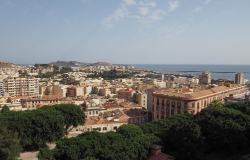 Aerial view of Cagliari