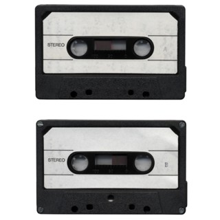 Tape cassette isolated
