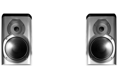 Speakers pair isolated