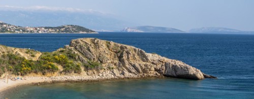 Karst rocks of a sea bay