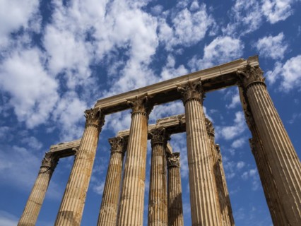 Remaining columns of Temple of Olympian Zeus in Athens