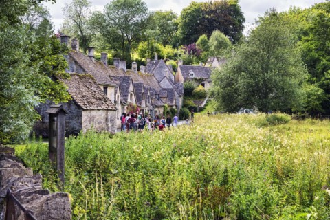 Picturesque village with heritage-protected houses