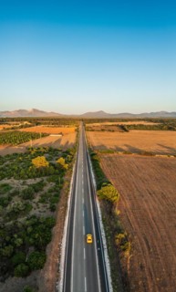 Road on Mallorca looks like somewhere in Arizona