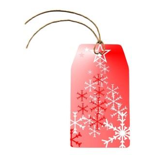 Christmas tag label