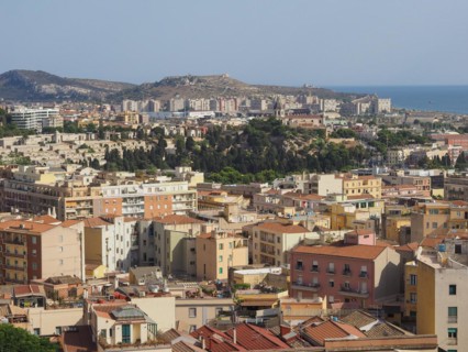 Aerial view of Cagliari