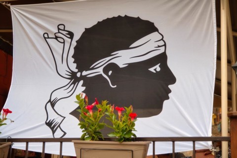 Flag for the freedom struggle of the Corsicans