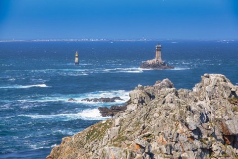 Pointe du Raz and Ile de Sein island in the background