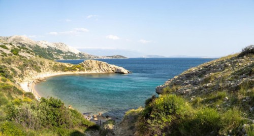 Bay with karst rocks