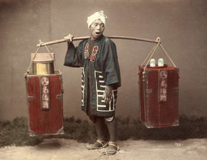 Street vendor with amazake
