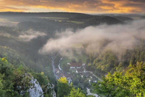 View into Lautertal and towards Gundelfingen