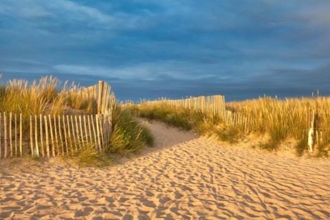 Evening atmosphere on the beach