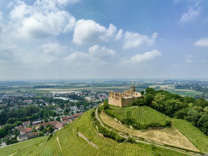 Aerial view of Staufen Castle