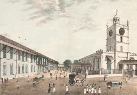 View of the city of Bombay around 1870