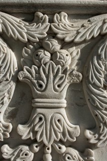Ottoman marble carving art in detail