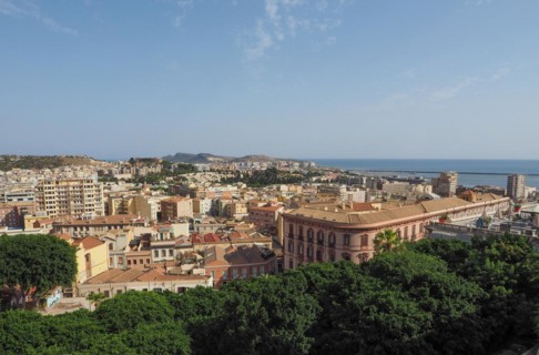 Aerial view of Cagliari