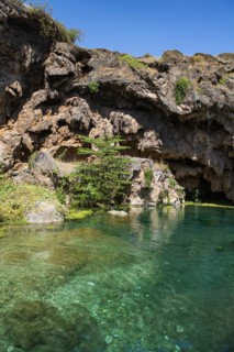 Turquoise water pools
