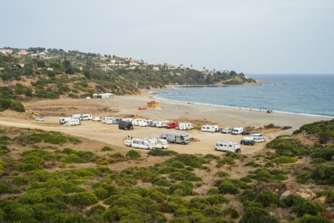 Wildcamping at Playa de Cala Sardina