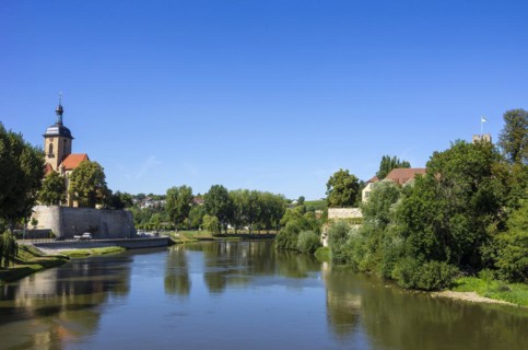 View of the Regiswindis Church and the Count's Castle