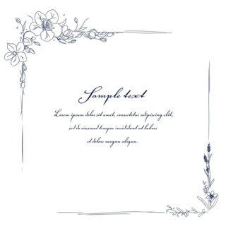 Floral Graphic Frame