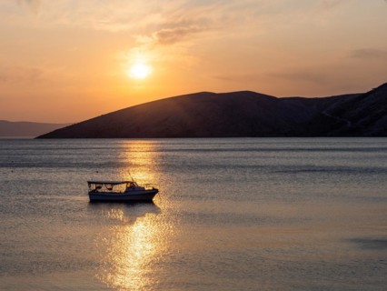 Evening atmosphere at sunset