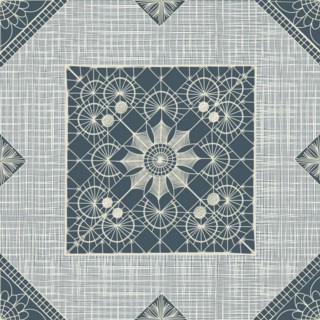 Seamless pattern inspired from traditional Danish Hedebo embroidery