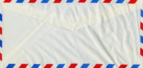 White mail letter envelope