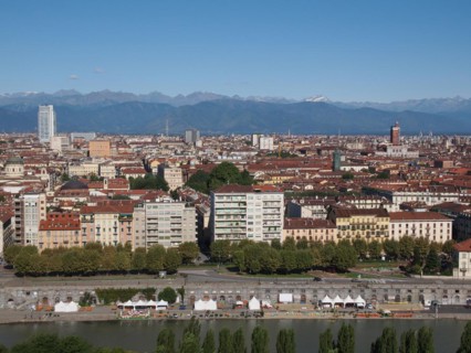 Aerial view of Turin