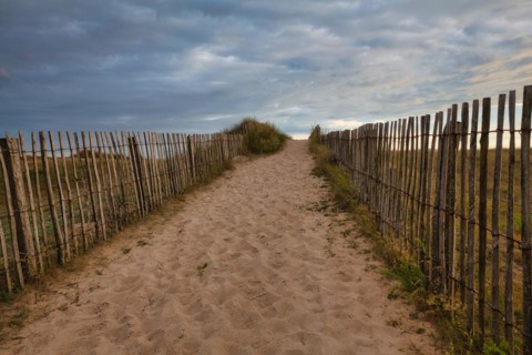Evening atmosphere on the beach