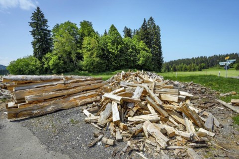 Split firewood