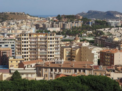 Aerial view of Cagliari