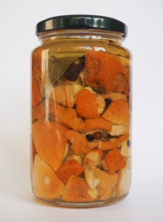 Porcini mushroom jar