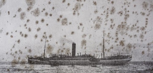 Old pictures of the Lusitania sinking at Bellows Rock in 1911