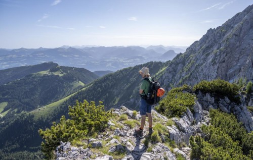Mountaineer on the Mannlsteig
