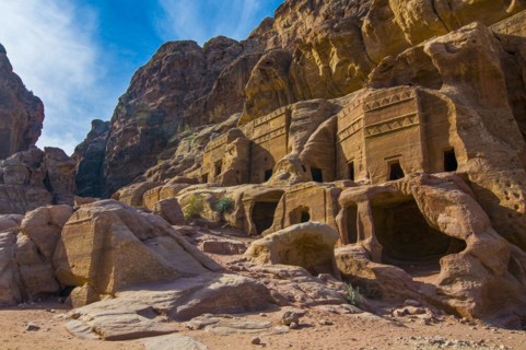 The old tombs of the Nabatean city