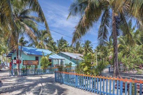 Colourful huts